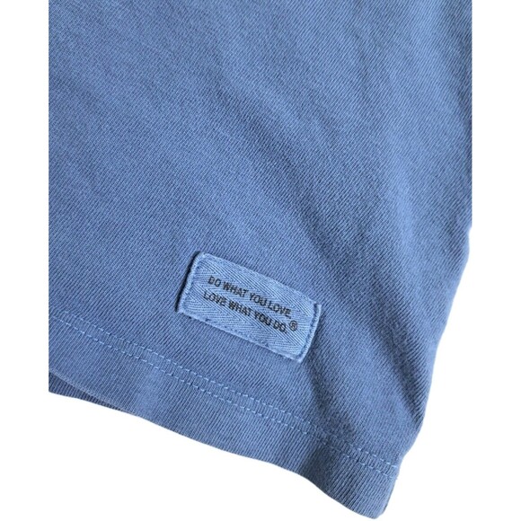 Life Is Good Women's Medium Crusher Peace Love Coffee TShirt Short Sleeve Blue - Picture 4 of 8